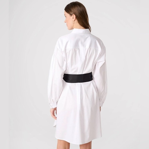 Karl Lagerfeld Paris | Women's Embellished White Shirt Dress - Picture 2 of 16